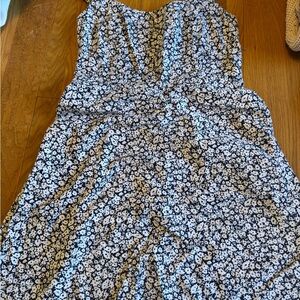 Old Navy Black and White Floral Top